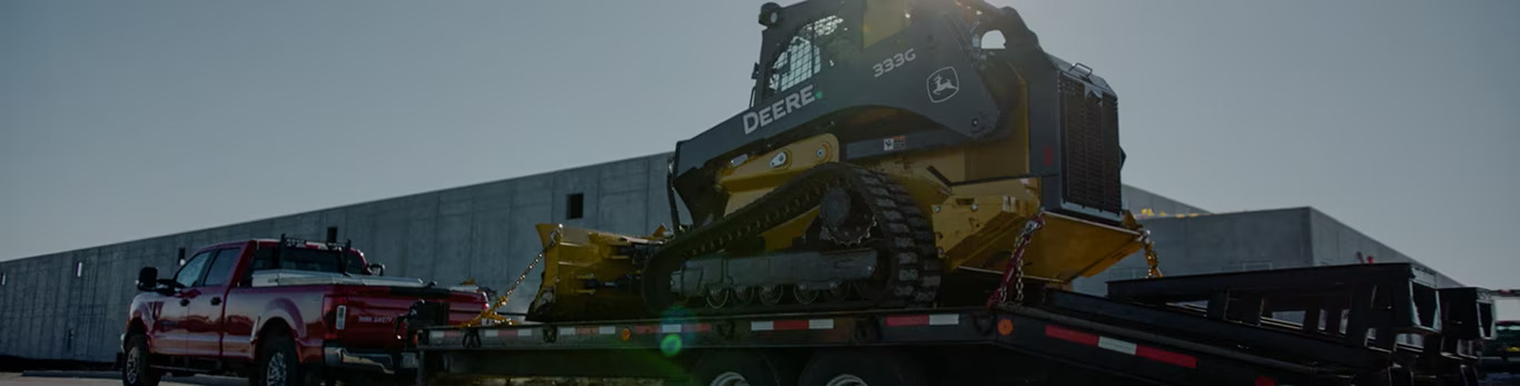 Futuristic holographic excavator on worksite